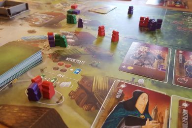 Aufbau des Spiels "Architekten des Westfrankenreichs"